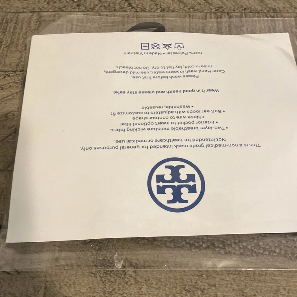 Tory Burch Logo Face mask